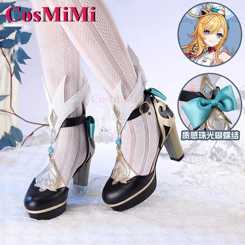 أحذية CosMiMi Game Genshin Impact Escoffier أحذية كوسبلاي موضة عالمية بكعب عالي للنساء ملحقات لعب الأدوار الجديدة
