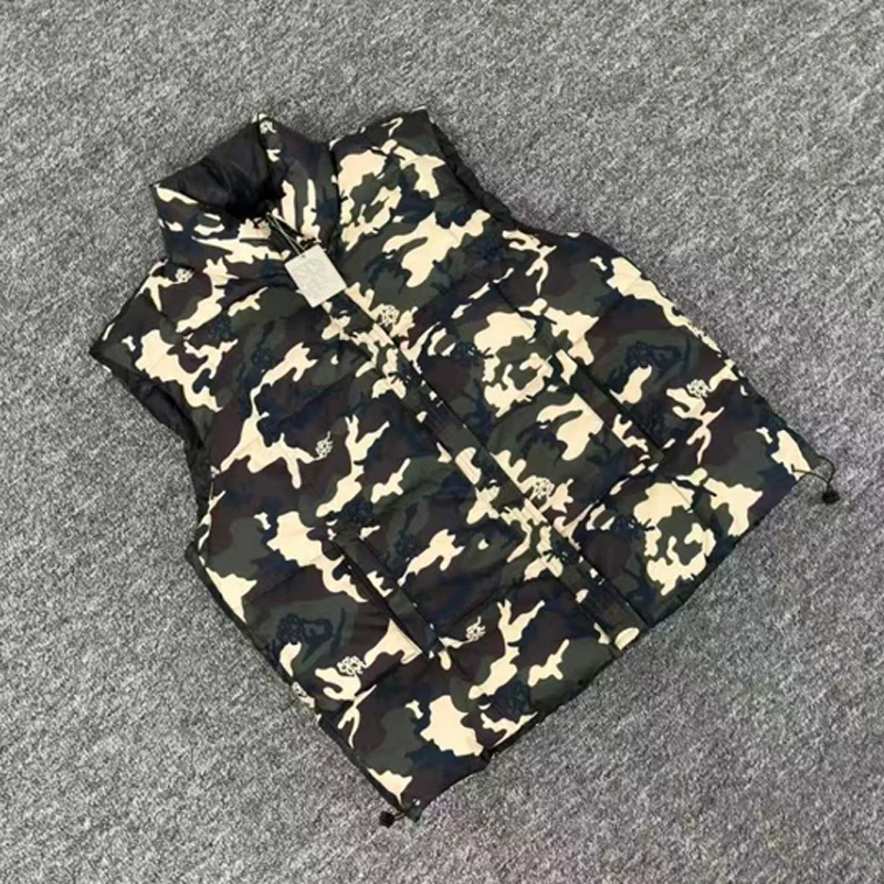 

Fashionable Camouflage MERTRA Jacket Daily Leisure Reversible Loose Sleeveless Outerwear Streetwear Brand Mertra Vest Jackets