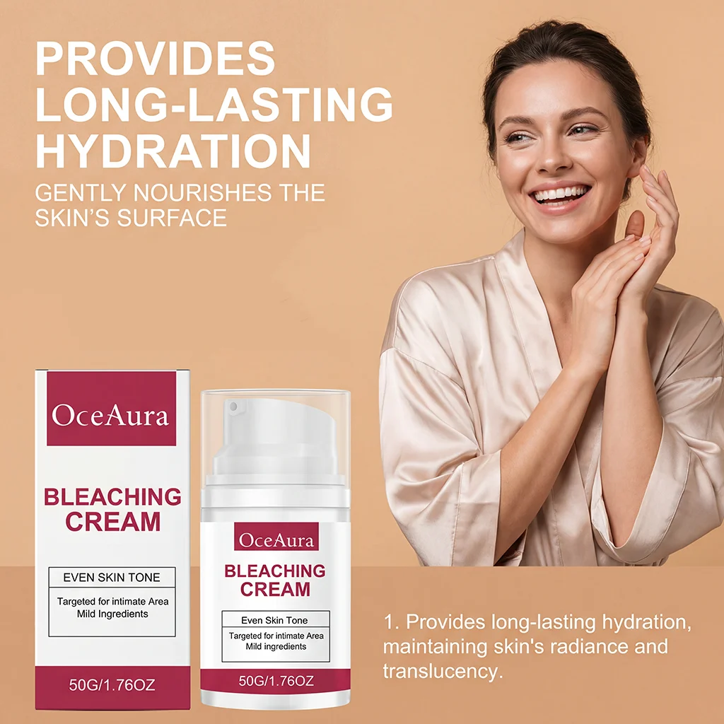 Gentle Intimate Skin Lightening Cream Fade Dark Spots Pigment Evens Skin Tone Private Area Care Underarm Bikini Whitening Cream view 6