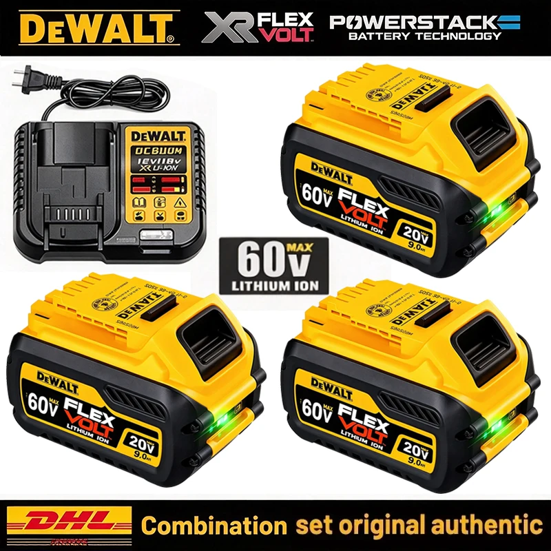 Dewalt Original Battery 20v/60v 6Ah 9Ah MAX FlexVolt for Dewalt Battery 60v DCB606 DCB609 DCB205 DCB206 DCB209 DCB200 Power Tool