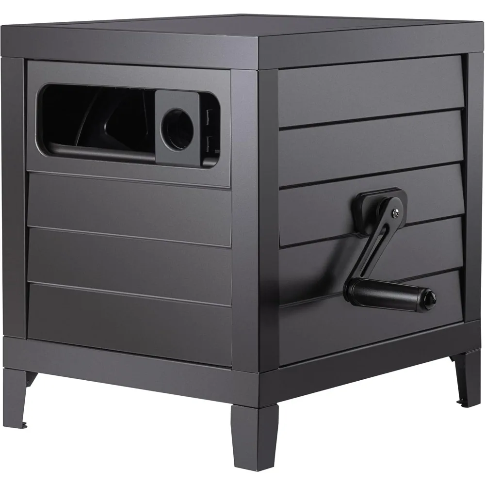 

Прочный стальной шкаф для хранения садовых шлангов для шланга длиной 150 футов 5/8 с направляющей для шланга