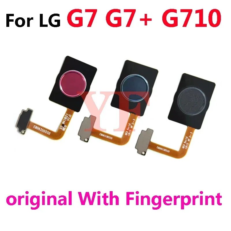 For LG G7 ThinQ G710 G710EM G710NThinQ Fingerprint Sensor Home Button Flex Cable Ribbon Replacement parts