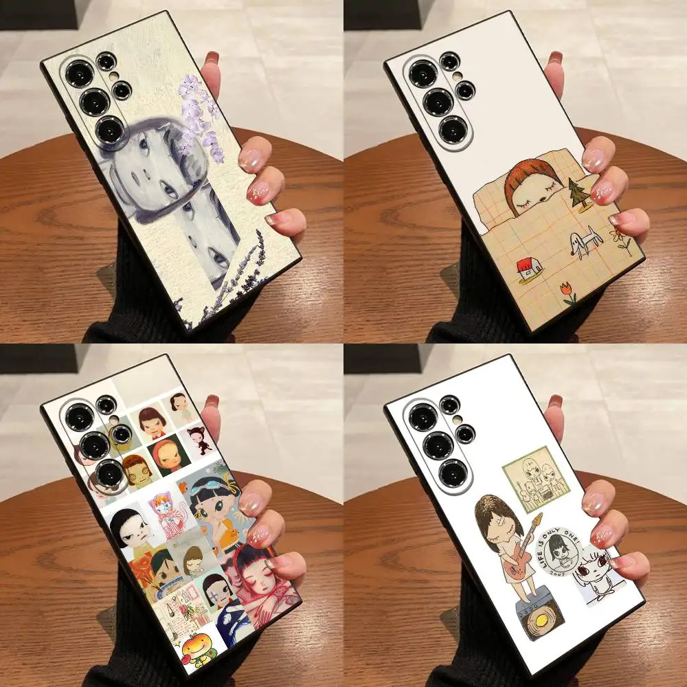 Чехол для телефона Japanese Girl Y-Yoshitomo Nara для Samsung S25, S24, S21, S22, S23, S30, Ultra, S20, Plus, Fe, Lite, 5G Black Box