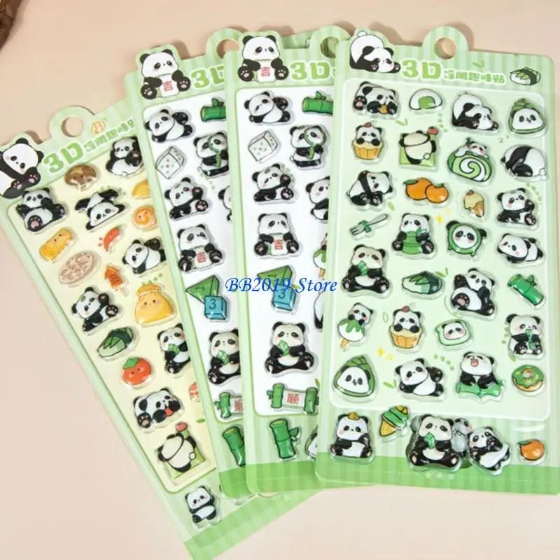 Q0KB 8조각 만화 동물 테마 스티커 Scrapbooking 데칼 스티커 수하물