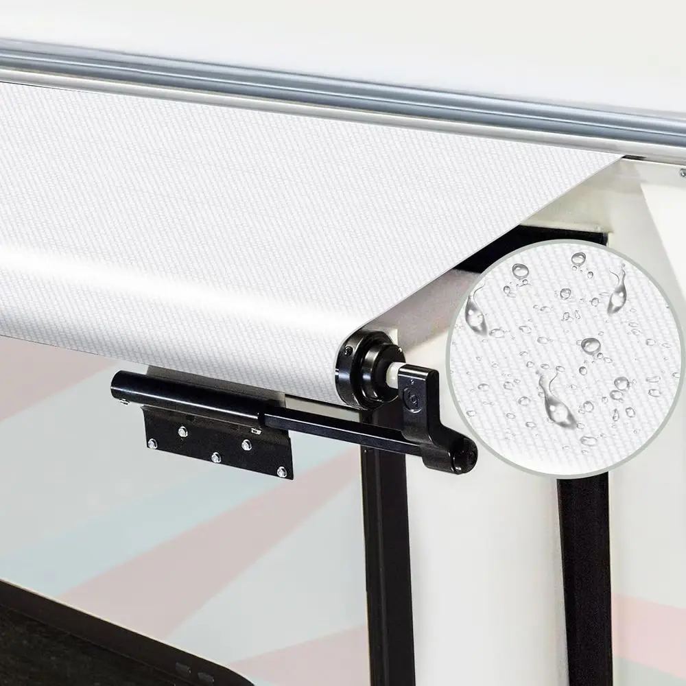 استبدال قماش المظلة المنزلق RV - مظلة علوية عالمية ومقاومة للطقس لمركبات الترفيهية ذات العجلات الخامسة والمنزل المتنقلة وغيرها