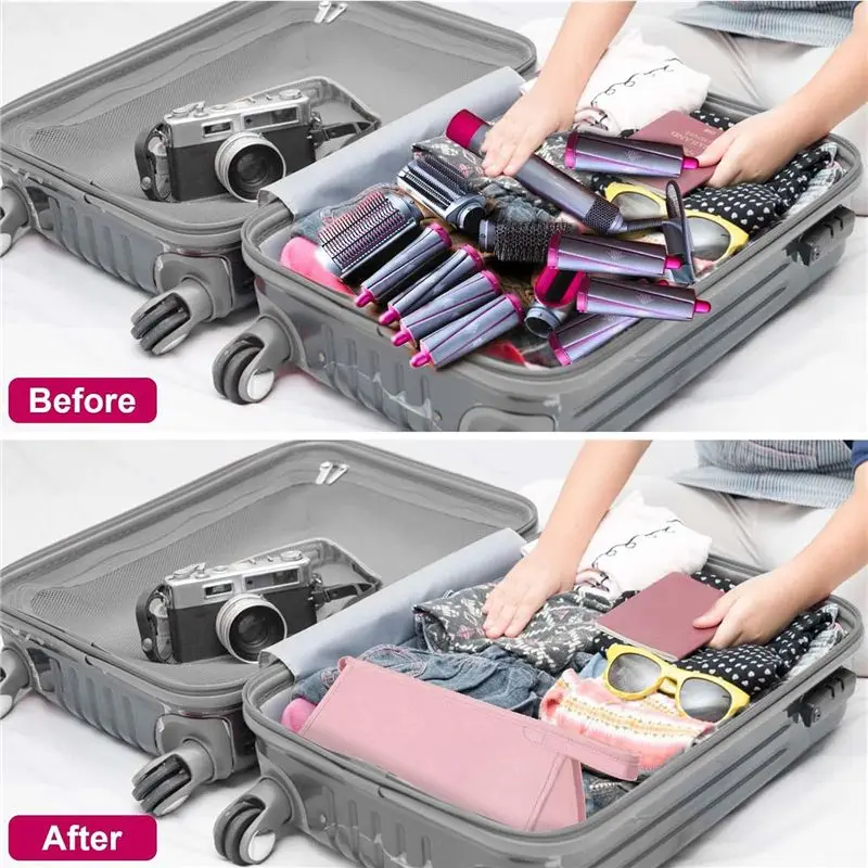 Estuche de viaje A05G para Dyson Airwrap Styler/Shark Flexstyle, estuche de transporte portátil para secador de pelo Dyson Supersonic