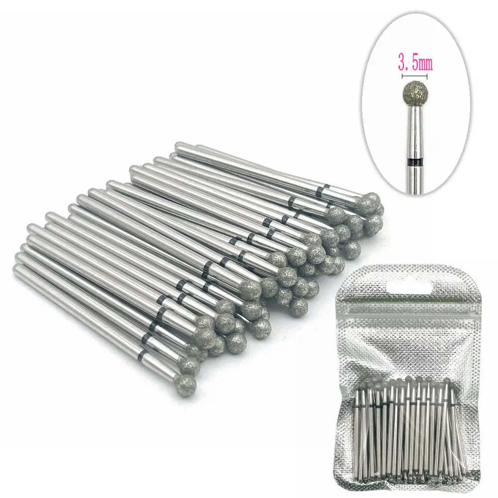 50 teile/paket Diamant Fräser Schleifen Bohrer Bits Dental Diamant Polierer HP 2,35mm Diamant Polierer Nagel Bohrer Bits Bohrer