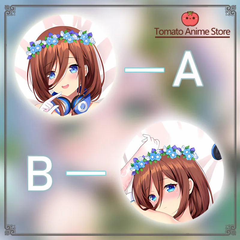 Nakano Miku なかの みく Dakimakura Hing Body Case Otaku Pillow Cushion Bed Ings Xmas Gift Anime Game