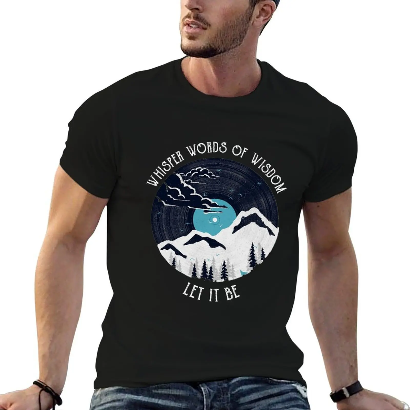 

Copy of whisper words of wisdom let it be T-Shirt man t shirts cotton funny t shirts cotton T-Shirt