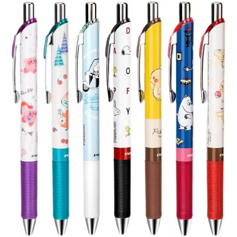 Imagem -05 - Pentel-secagem Rápida Black Gel Pen Bln75 Cute Cartoon Anime Edição Especial Coleção Papelaria Japonesa Material Escolar 1pc