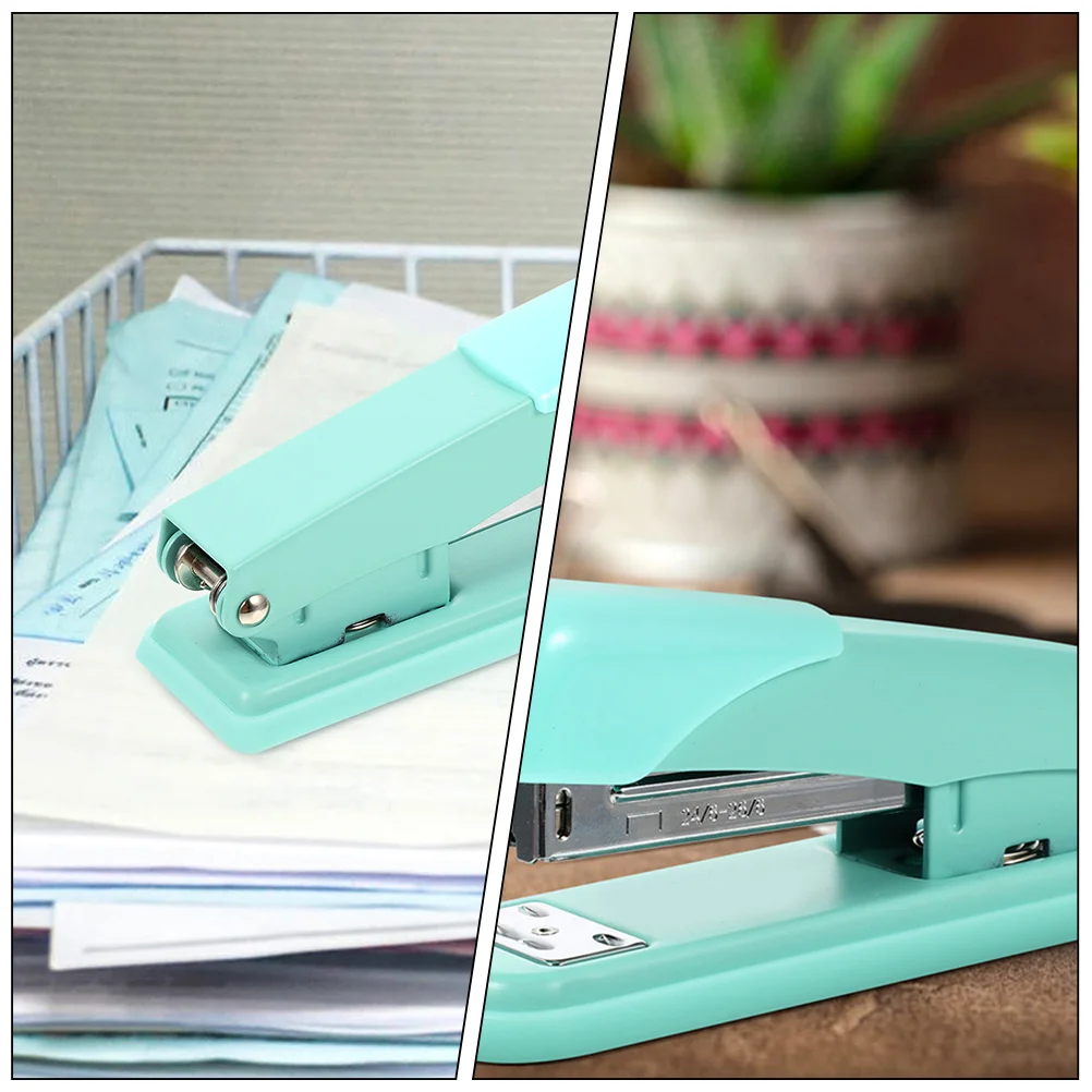 

2Pcs Multifunctional Small Desk Stapler Creative Office Handheld Stapler Jam-Resistant Stapling Tool for Study