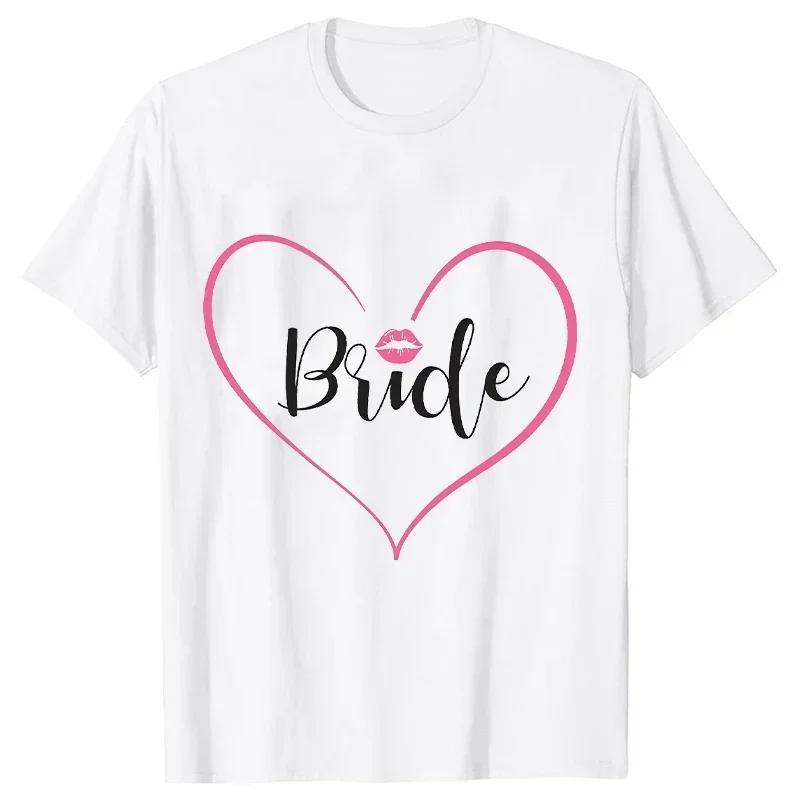 Ring Bearer Wedding Engagement Party T Shirt Love Heart Print Graphic Tshirt Bridal Shower Party Tops 2024 Cotton y2k top women