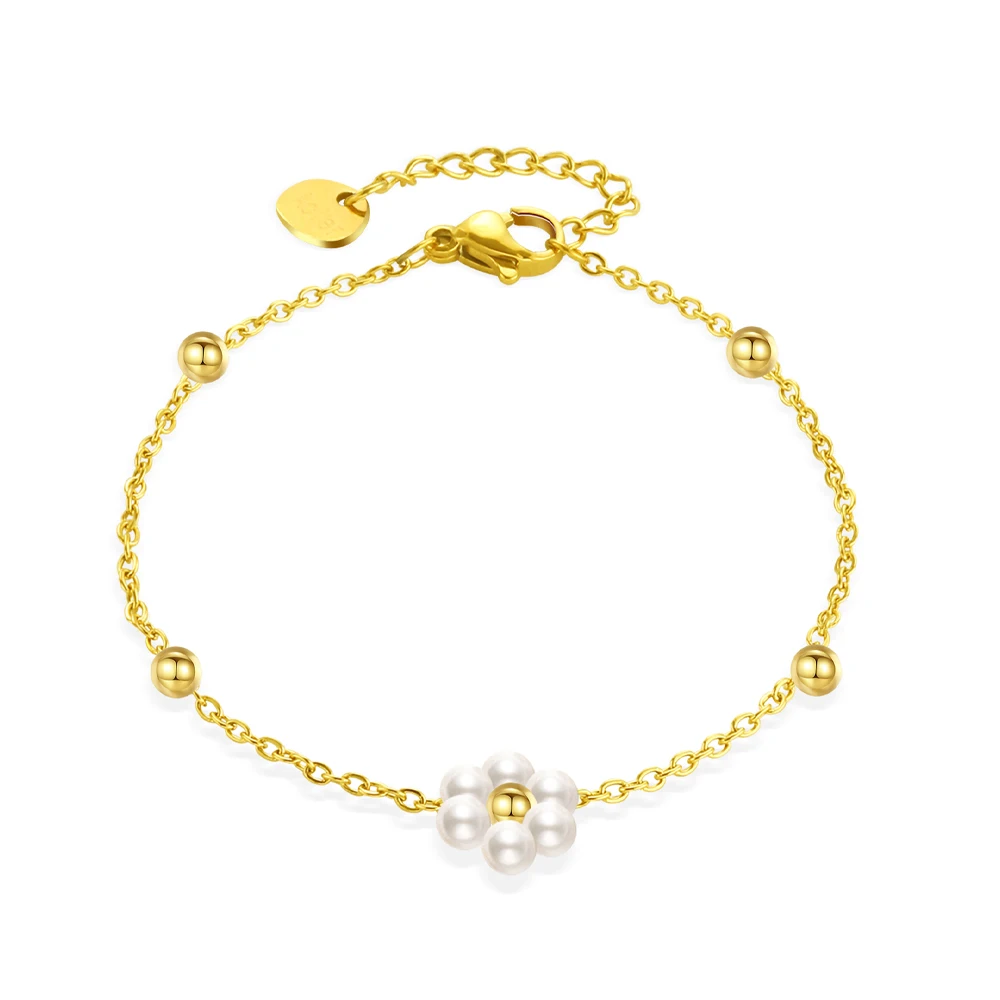 

WILD & FREE Fashion Kpop Gold Color Stainless Steel Bracelet For Women Vintage Elegant High Quality Jewelry