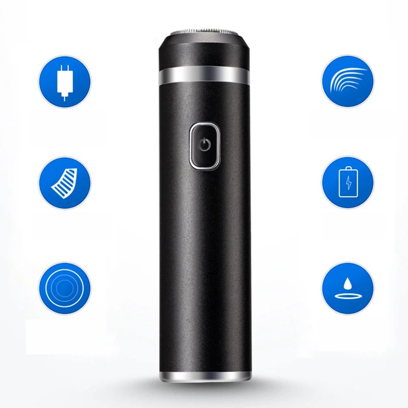 ماكينة حلاقة صغيرة كهربائية قابلة لإعادة الشحن USB ، محمولة ، الوجه والجسم ، ماكينة تشذيب هجينة ، غسيل السيارات