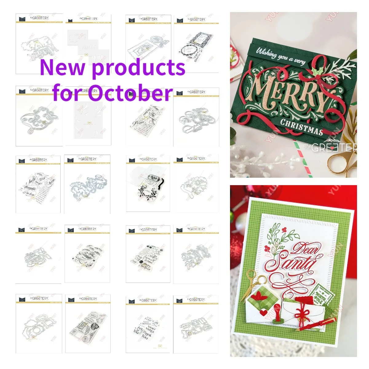 New Dies and Stamps 2024 North Pole Post Tagged Elegance Stamp Set DIY Scrapbooking Flower Molds Handmade Greeting Card Stencils