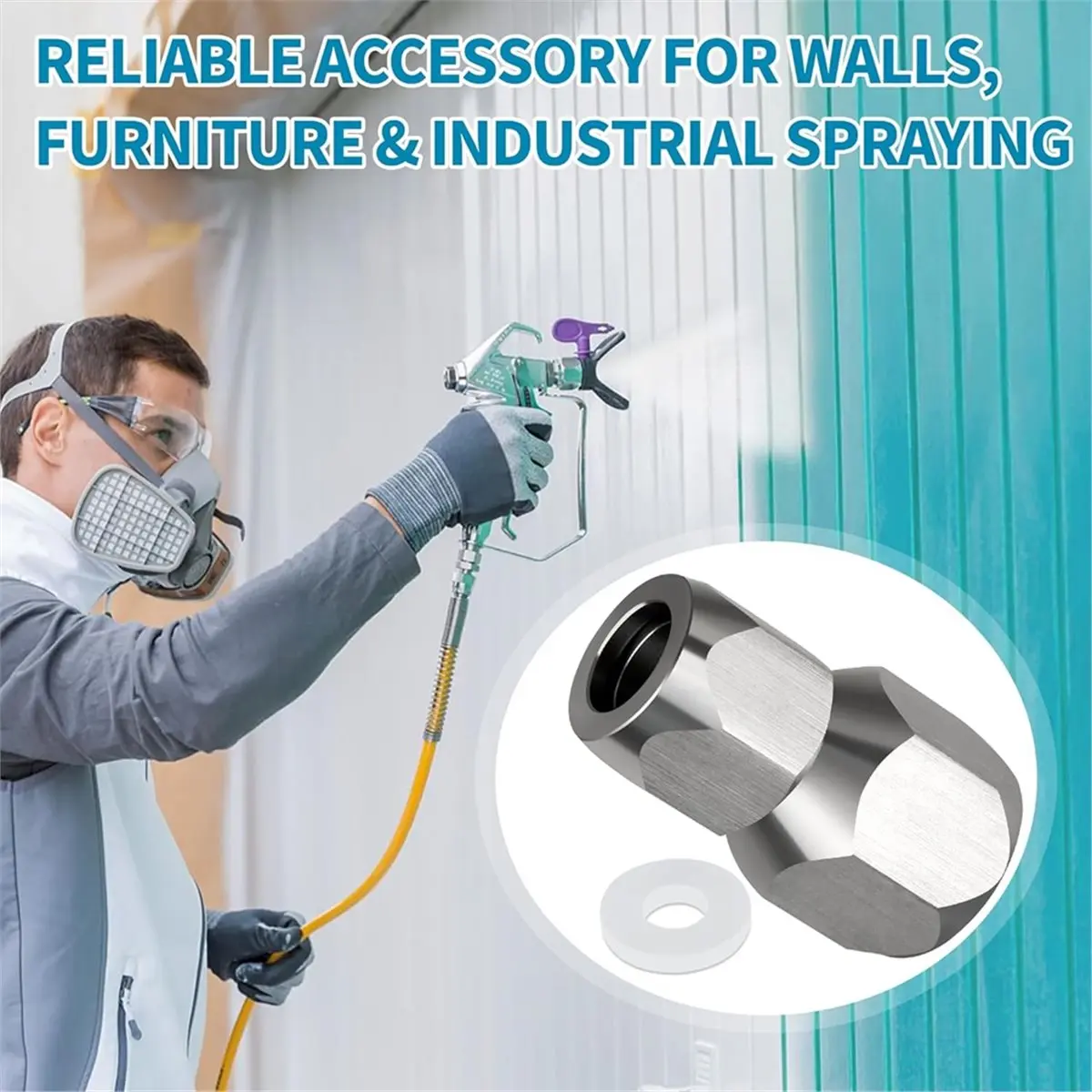 A89X Airless Tip Filter Housing Adapter,7/8