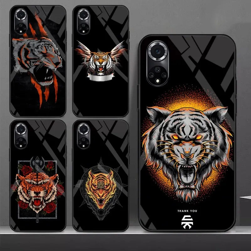 Mighty Tiger Phone Case For Samsung A 54 34 70 52 71 72 81 91 E S 4G 5G 33 20 S 12 10 21 22 13 30 31 32 40 42 50 51 Glass Cover