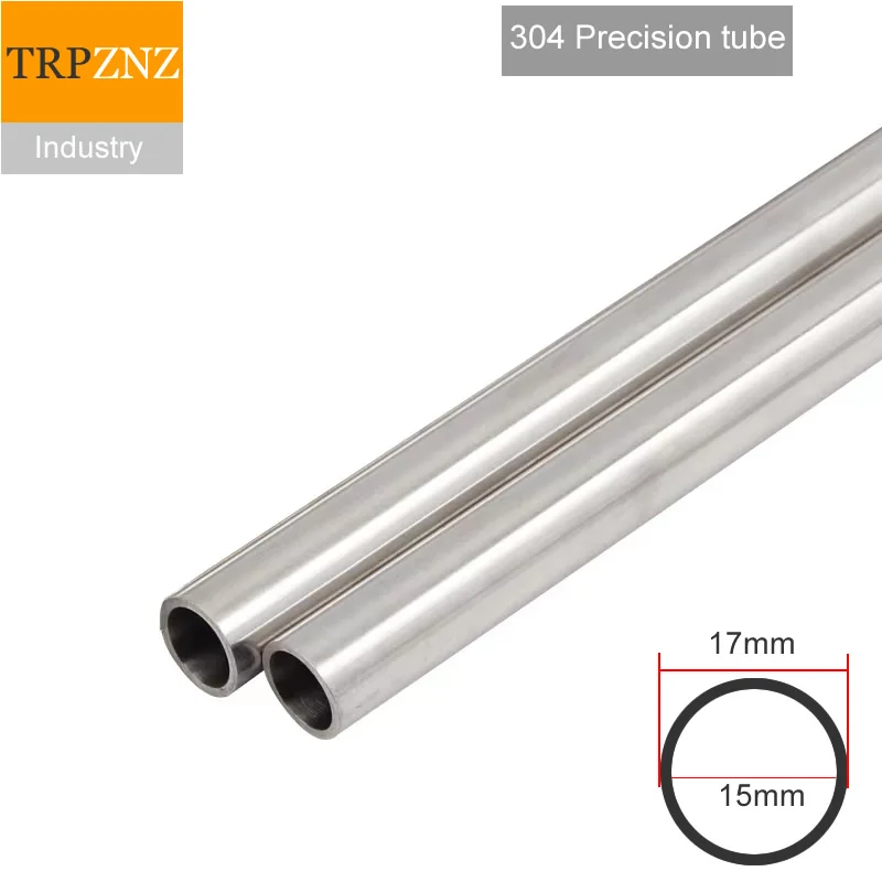 

304 stainless steel tube precision pipe ,OD17x1mm, Outer diameter 17mm,wall thick 1mm,inner diameter 15mm ,tolerance 0.05mm