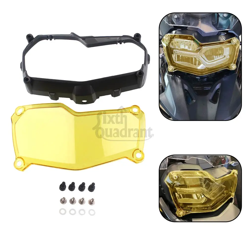 

For BMW F850GS F750GS F 850GS F850 GS ADV Adventure 2018-2023 Motorcycle Headlight Guard Grille Grill Cover Protector Yellow