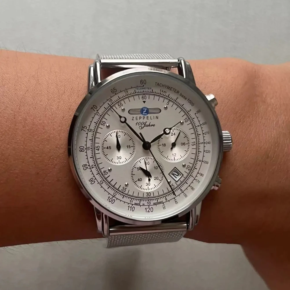 ニューゼッペリン-メッシュストラップ-メンズウォッチ-カップル-クォーツウォッチ-クラシック-レトロ-レジャー-デイトウォッチ-精密クロノグラフ-aaa時計