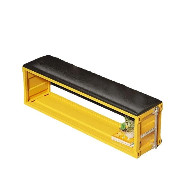 

bench, Internet celebrity retro creative milk tea shop, bench, clothing store, fitness shoe changing stool