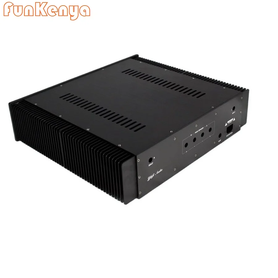 D412 W463 H110 Anodized DIY Amplifier Enclosure Power Amp Housing Rear Class A Tube Case Preamp Box DAC Decoder Shell Headphone