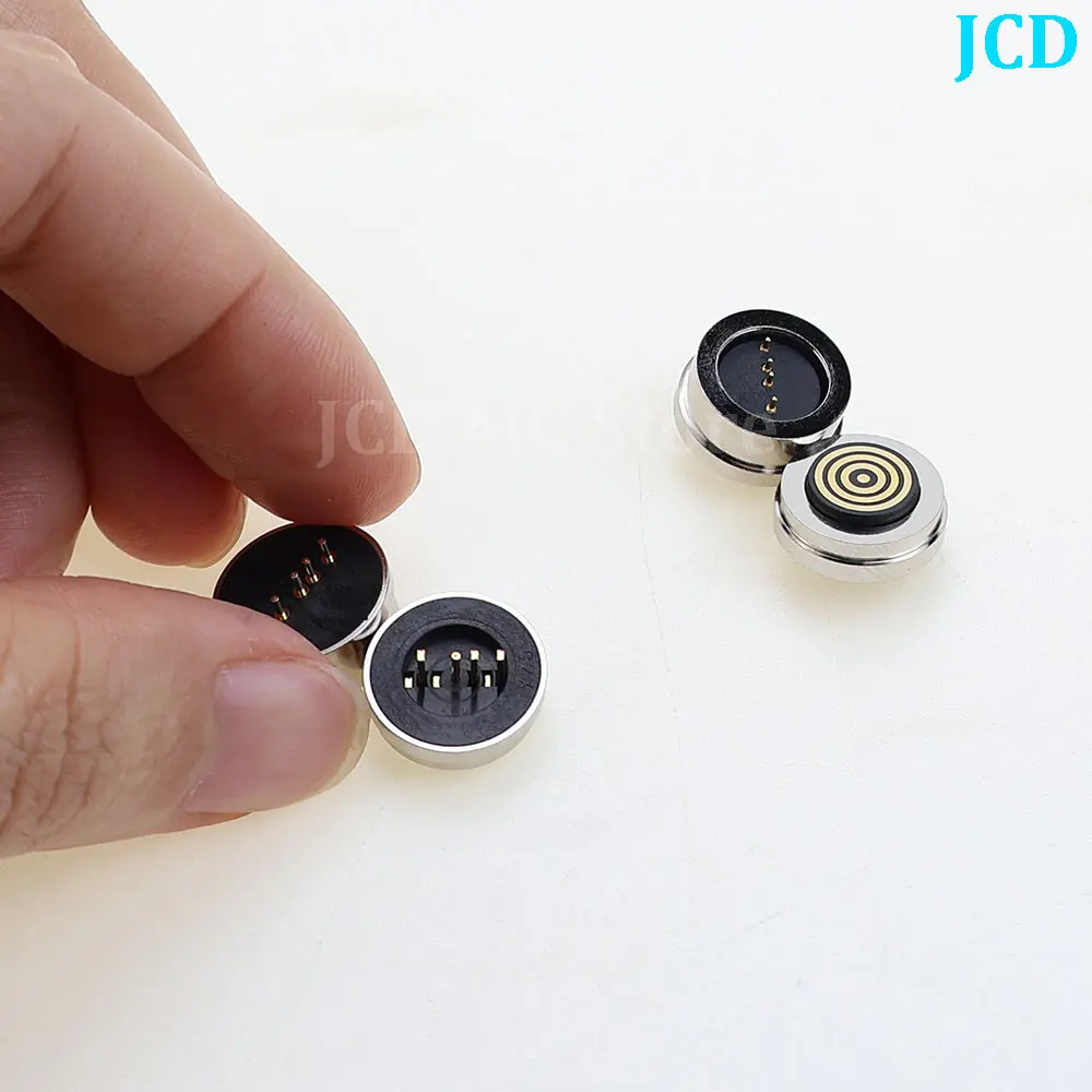 

1Pair 4Pin Male Female 360 ° Blind suction Waterproof Magnetic Pogo Pin Connector Spring Loaded DC Signal Transmission Charging