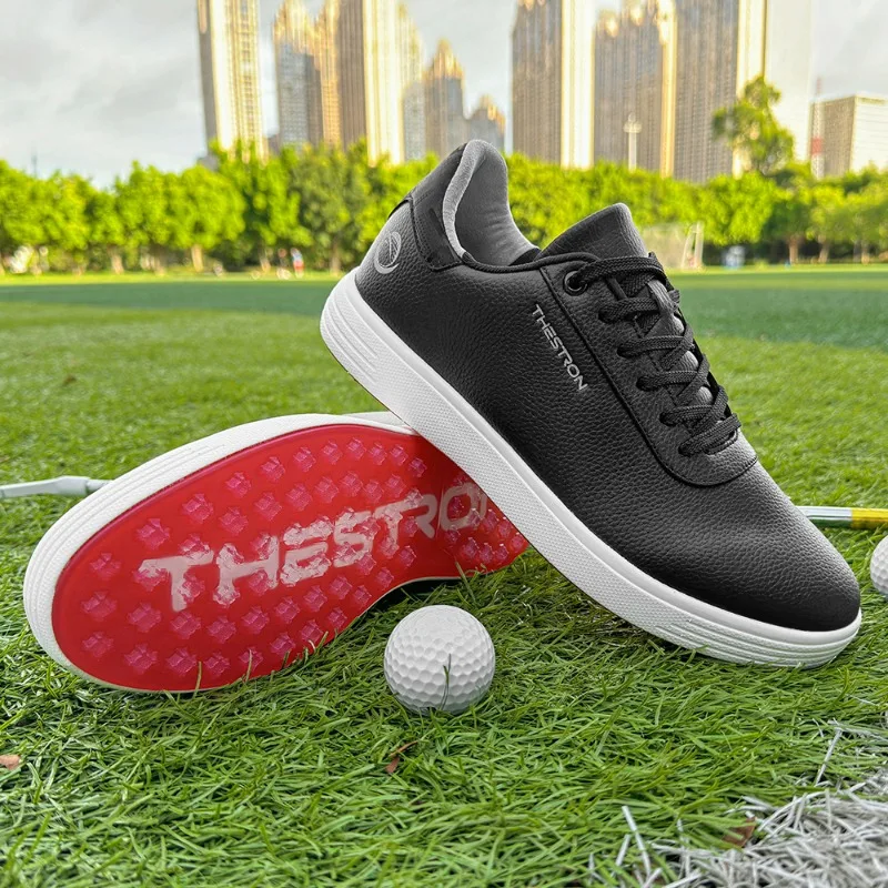 2024 New Golf Shoes for Men Plus Size 48 Gym Sneakers Mens Luxury Brand Golf Training Male Black Leather Golf Sneakers Man