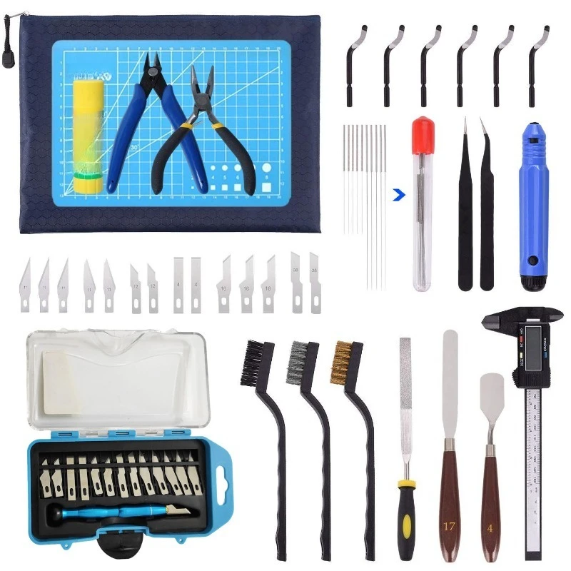 

42/45Pcs 3D Printing Tool Set Cleaning And Disassembly Tools Kit For Printer Maintenance And Processing