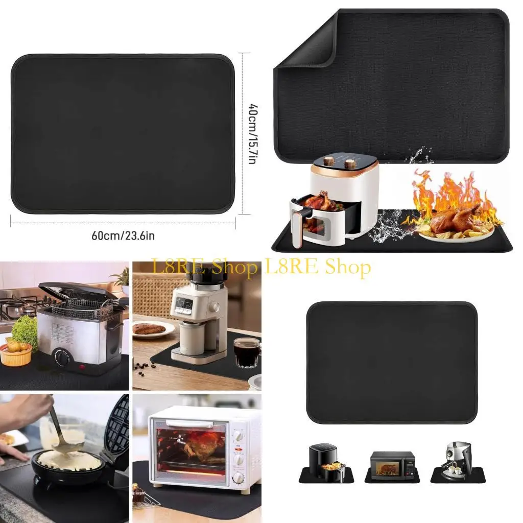 L8RE 내열성 매트 60x40cm 방화 및 방수 바닥 보호기