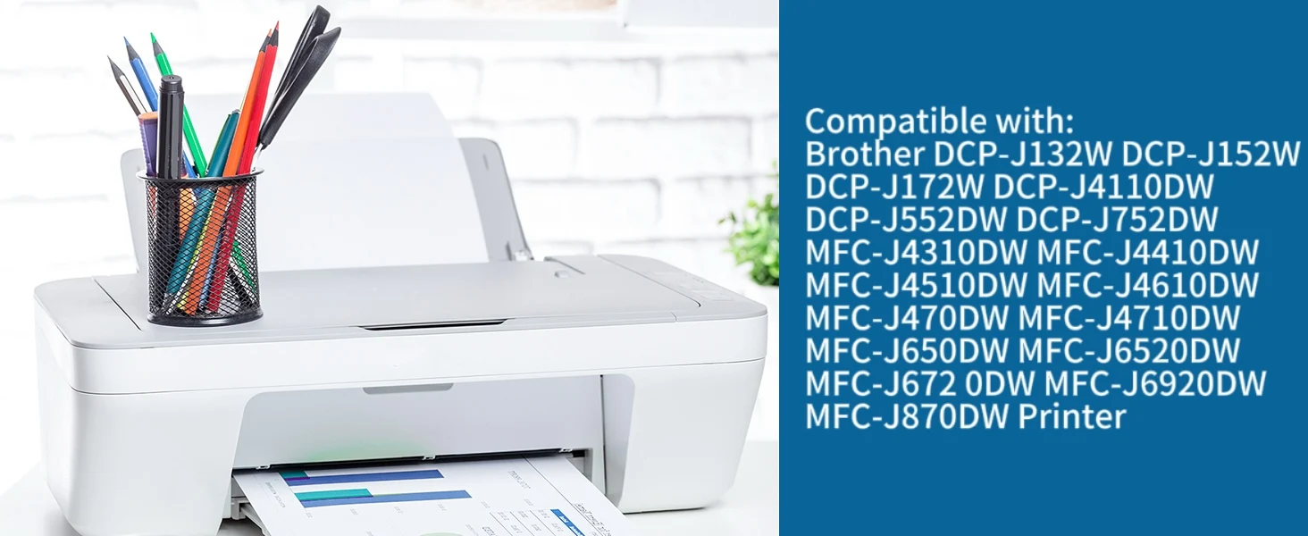 Jhaan 123XL Multipack-20P Tintenpatronen Kompatibel mit Brother LC123 Tintenpatronen MFC-J470DW MFC-J6520DW MFC-J6920DW – Detail 1
