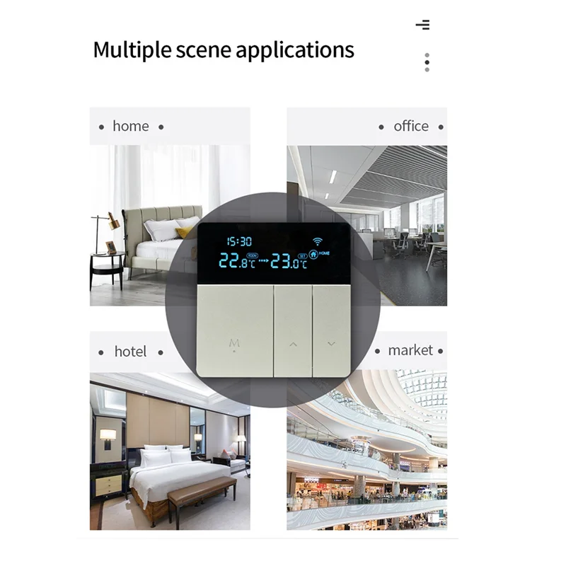Tuya Wifi ترموستات المياه/التدفئة الأرضية الكهربائية غلاية غاز المياه درجة الحرارة الذكية صوت التحكم عن بعد 3A دائم