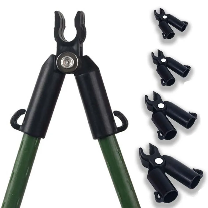 5Pcs 8/11/16/20mm A-type Clips Adjustable Plant Support Rod Fixed Clamp Garden Plant Steel Pipe Bracket Gardening Accessories