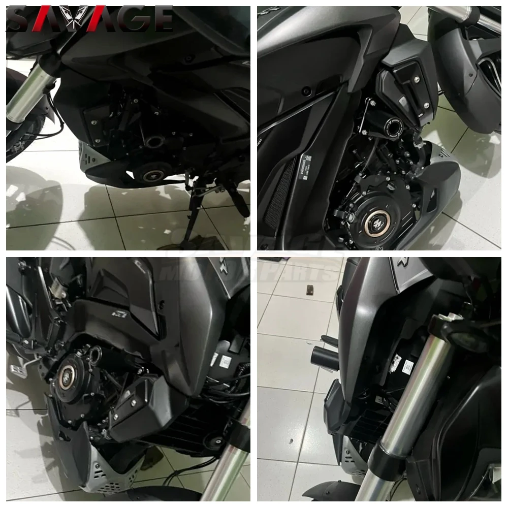 Dominar 400 250 2025 الإطار المنزلق تحطم حامي ل Bajaj Pulsar NS 160 200 2024 دراجة نارية الملحقات الإطار هدية الحرس