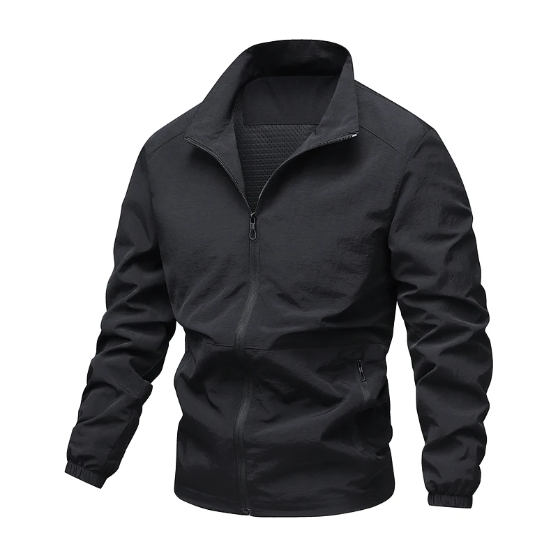Chaqueta fina informal de una sola capa para hombre, de alta calidad y a la moda, para primavera y otoño, nueva chaqueta deportiva para exteriores