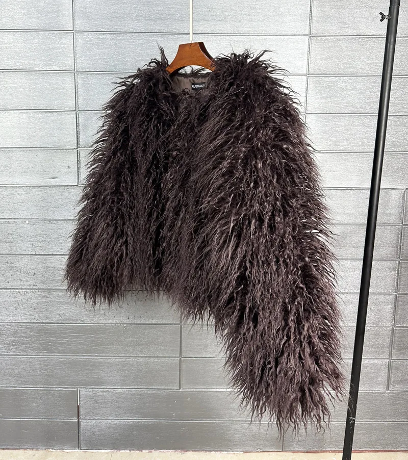 DEAT Fur Imitation Fur Coat Korean Version Pure Color Beach Wool Women's Short Coat Straight 2026 Winter Wram Jackets 11A06487
