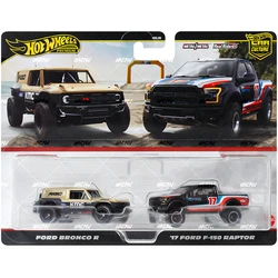 Hot Wheels Ford Bronco R & 17 Ford F-150 Raptor 5 1/64 Die-cast Toy Vehicles HBL96