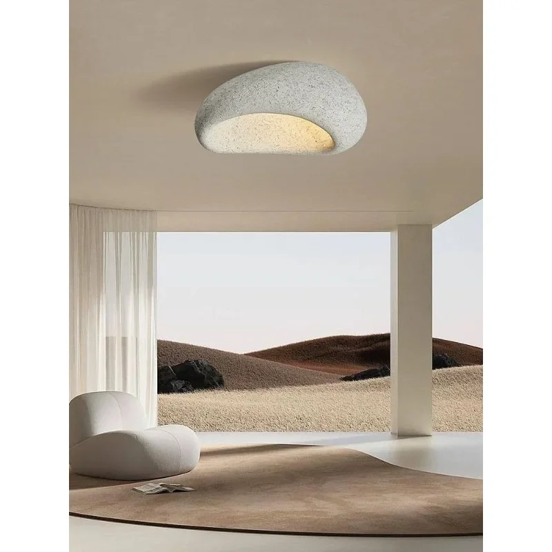 

Nordic Minimalist Wabi Sabi Ceiling Lamps Chandelier Cream Style Bedroom Coffee Room Ceiling Lights Lustre Home Decor Fixtures