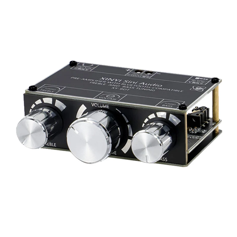 XY-BDT BT 5.0 decoder board dual channel stereo high and low tone pre-module 360 degree stepless tuning