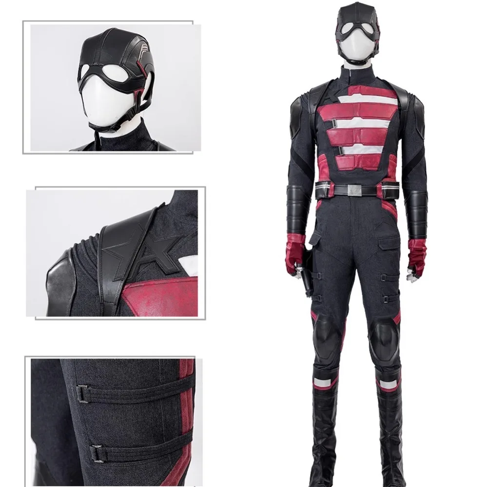 

Капитан Косплей Костюм Громовые Болты Супергерой США Униформа Джон Уокер Броня Костюм Аксессуары Реквизит Хэллоуин Карнавал