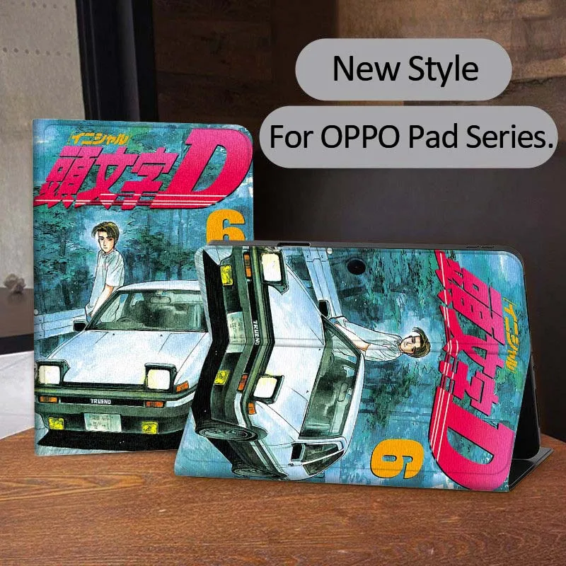 

Чехол для планшета с рисунком аниме Initial D для OPPO Pad 2 3 4 11 SE X Air 2 Neo Pro 12,1 10,36 11 11,4 13,2 дюйма