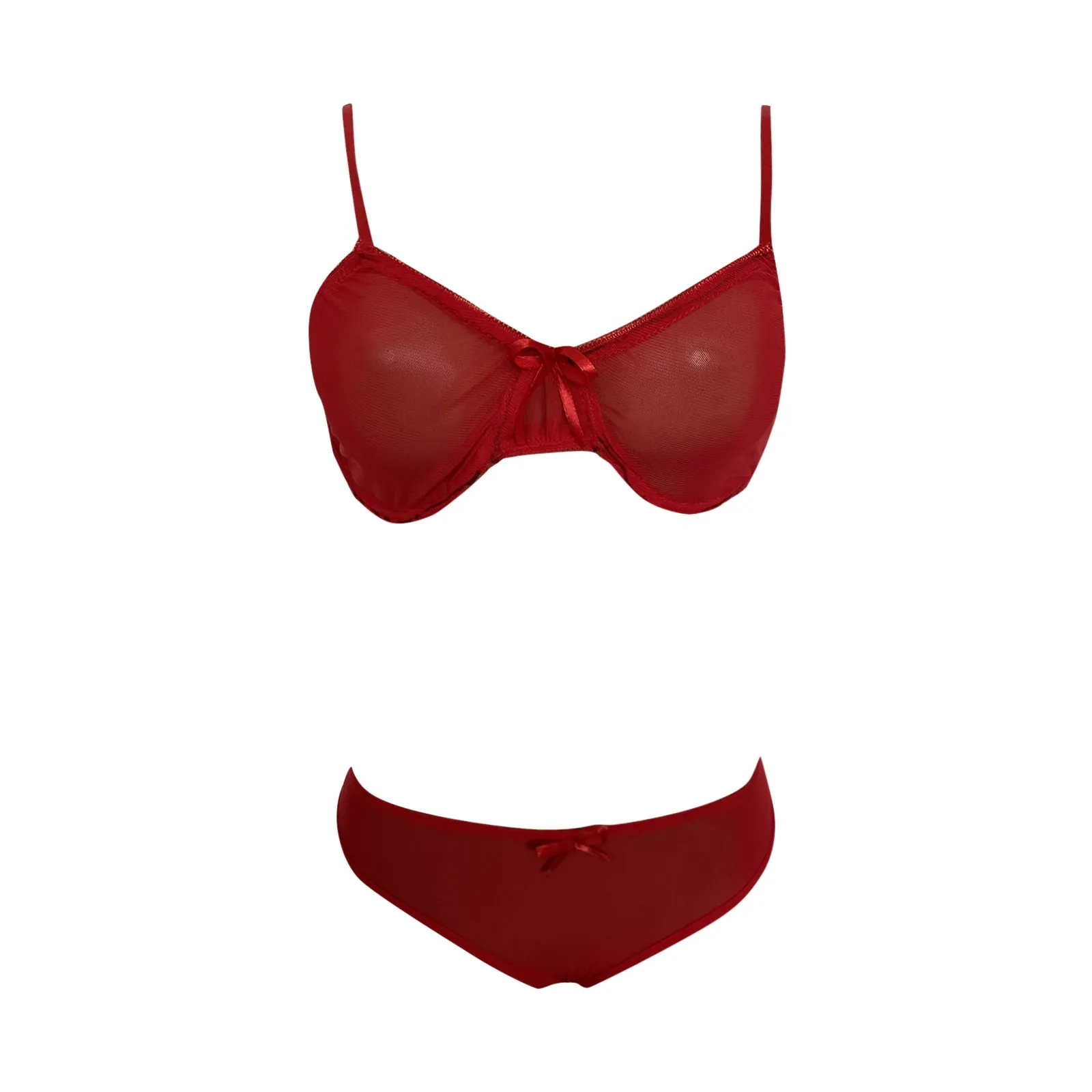 Secret Sexy Lingerie sets women sensual solid color red Bra Set Women Underwear Set Fashion Ladies Bralette Bra+Panties Set