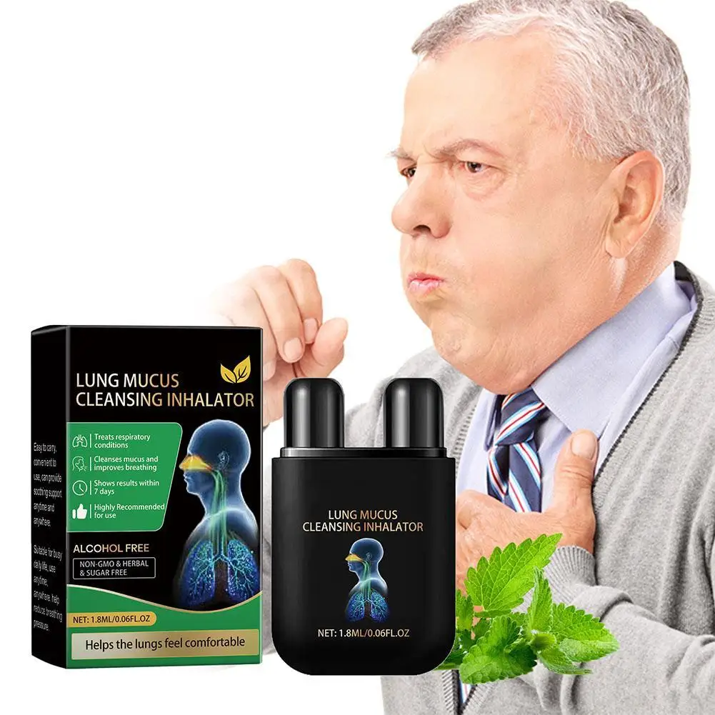 Inhalador para el cuidado de los pulmonares, inhalador Nasal, limpieza del hígado, reparación de hierbas, caja Nasal, inhaladores nasales naturales rápidos de larga duración, palo para fumar