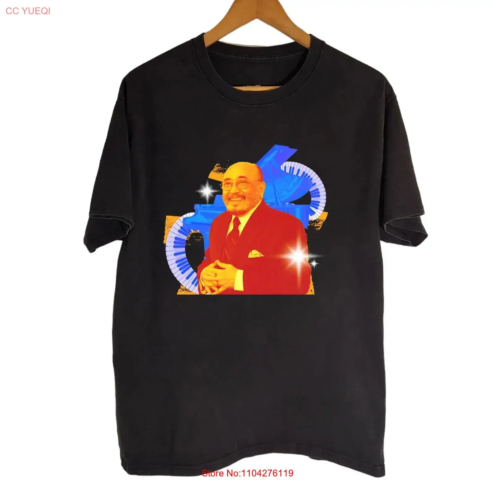 Camiseta Rara Eddie Palmieri de Algodão Preto, Todos os Tamanhos S a 5XL, HRL642, Vintage, Lavada, Estilosa, Respirável, Para Uso Diário