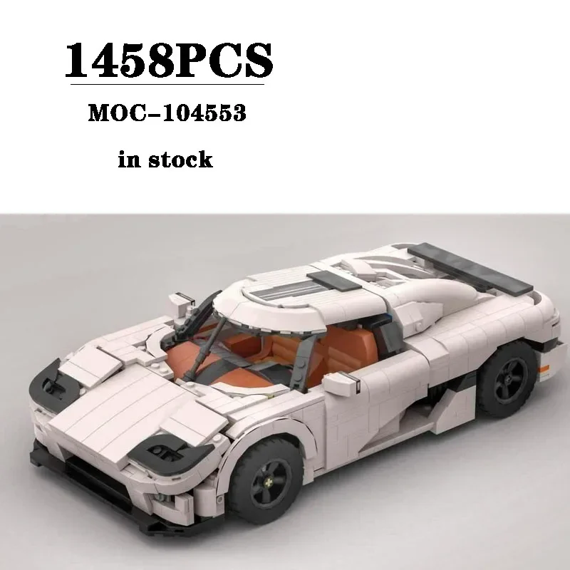 

New MOC-104553 Classic Car 10295 Sports Car Building Block Model Ornament 1458PCS Kids Birthday Gift Toys DIY Christmas Gifts