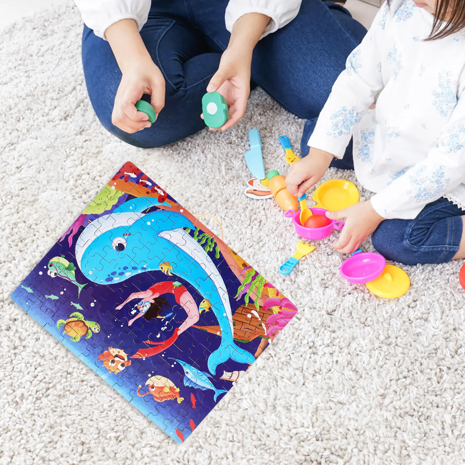 

Детские пазлы из бумаги для обучения детей, игрушки для малышей, дошкольные развивающие игры для детей