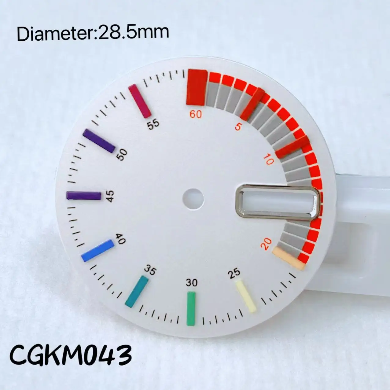 

28.5mm Mother of Pearl dial Rainbow dial compatible with NHdial35dial36 watch accessories Customized dial No logo