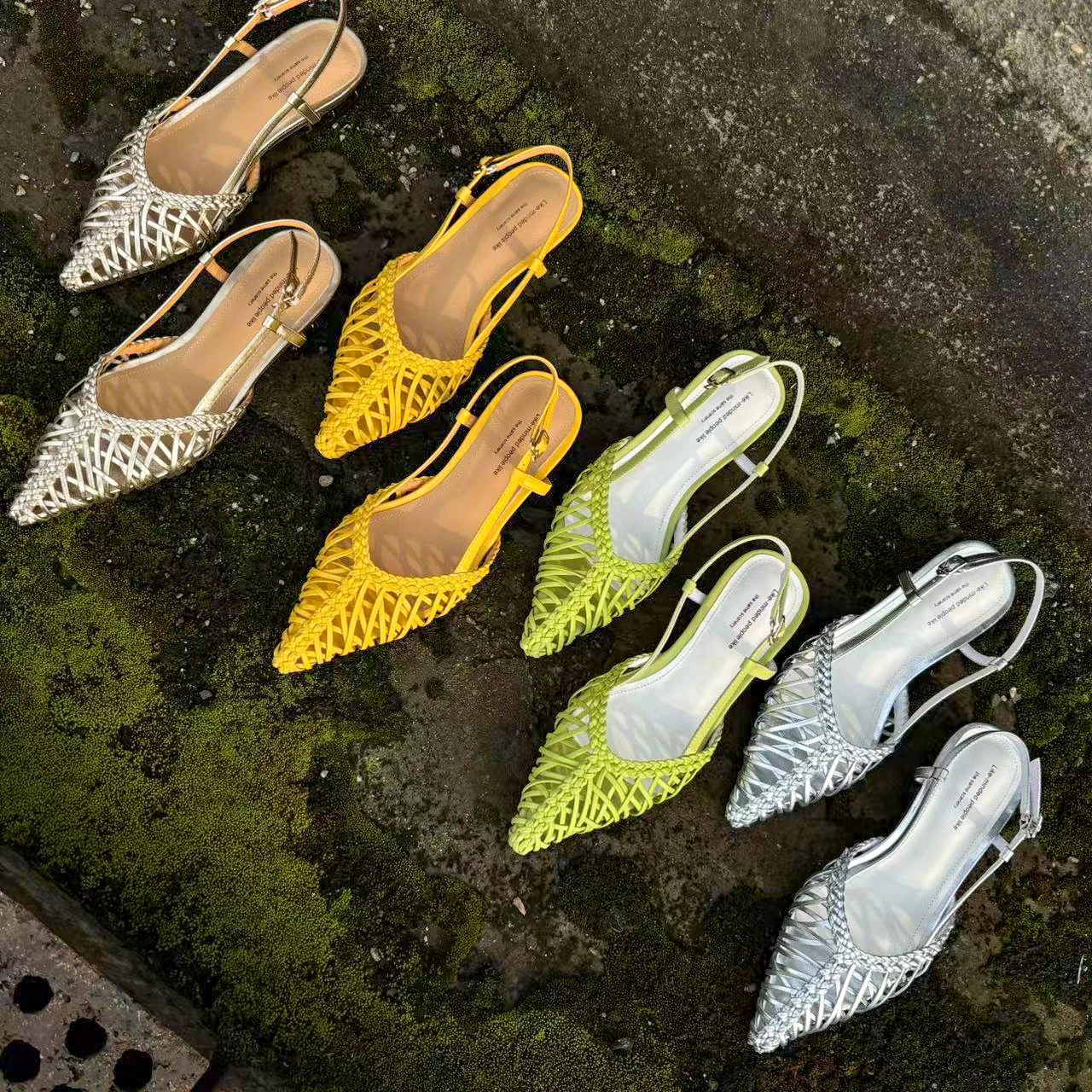 Krazing Pot High Quality Pointed Toe Chic Summer Shoes Preppy Style Breathable Office Lady Wedding Elegant Runway Women Sandals