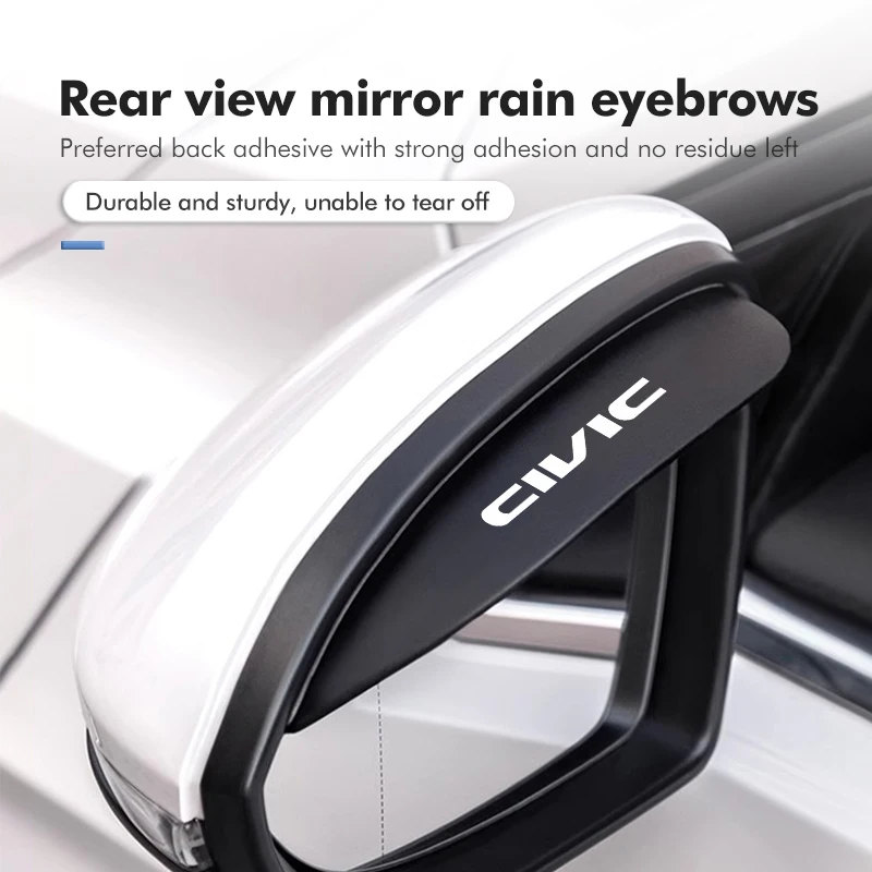 Car Rearview Mirror Rain Eyebrow Protector Stickers Accessories For Honda Accord 9 10 9th 10th 2014 2015 2016 2017 2018 2019