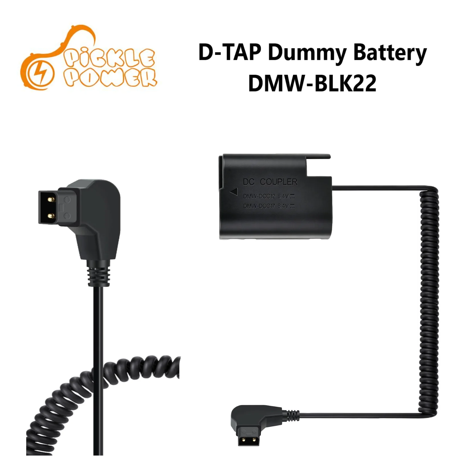 DMW-BLK22 8.4V D-TAP Dummy Battery for Panasonic Lumix GH5S GH5 II GH6 G9 DC-S5K DC-S5 Camera BLK22 Power Adapter